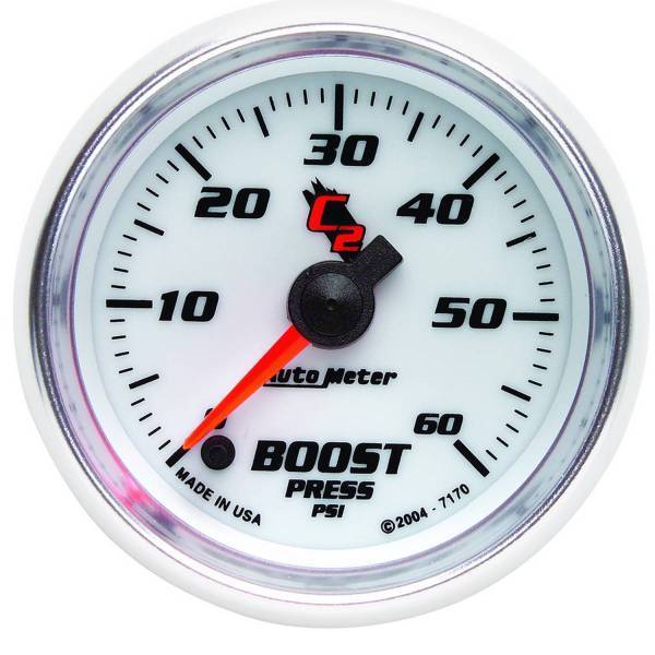 Autometer - AutoMeter GAUGE BOOST 2 1/16in. 60PSI DIGITAL STEPPER MOTOR C2 - 7170