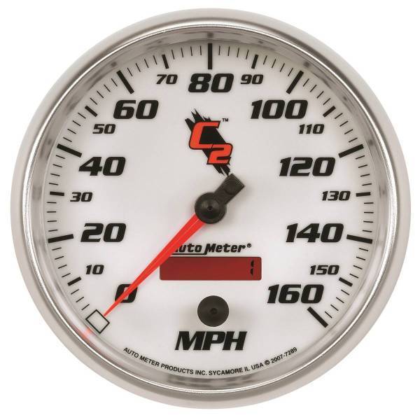 Autometer - AutoMeter GAUGE SPEEDOMETER 5in. 160MPH ELEC. PROGRAMMABLE C2 - 7289