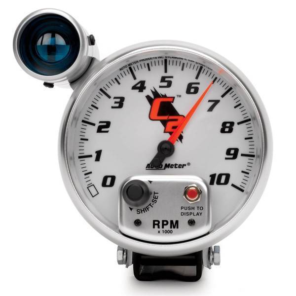 Autometer - AutoMeter GAUGE TACHOMETER 5in. 10K RPM PEDESTAL W/EXT. SHIFT-LITE C2 - 7299