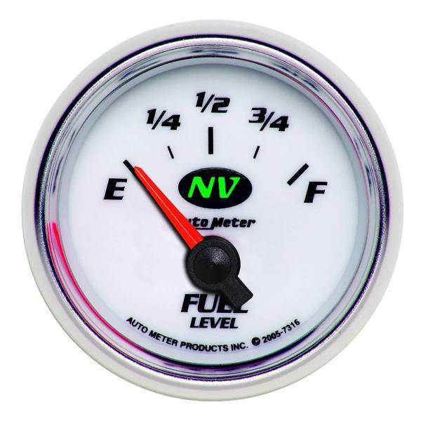 Autometer - AutoMeter GAUGE FUEL LEVEL 2 1/16in. 240OE TO 33OF ELEC NV - 7316