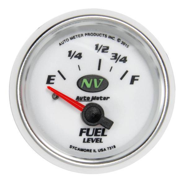 Autometer - AutoMeter GAUGE FUEL LEVEL 2 1/16in. 16OE TO 158OF ELEC NV - 7318