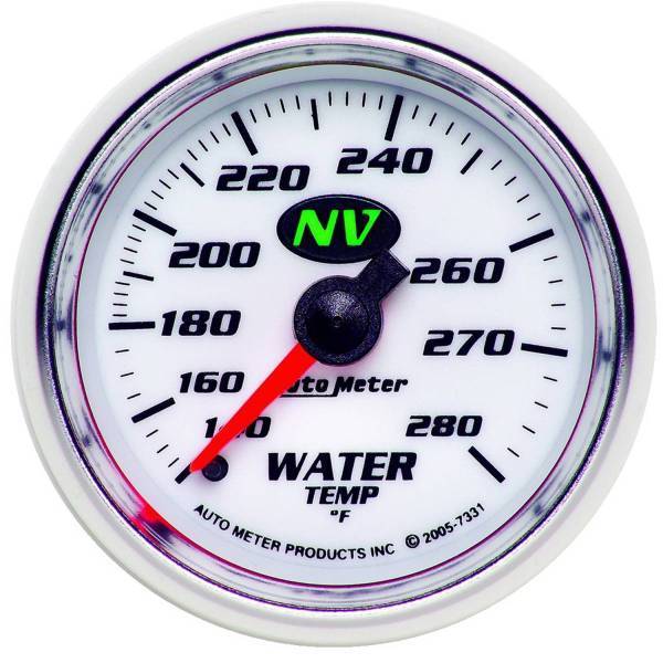 Autometer - AutoMeter GAUGE WATER TEMP 2 1/16in. 140-280deg.F MECHANICAL NV - 7331