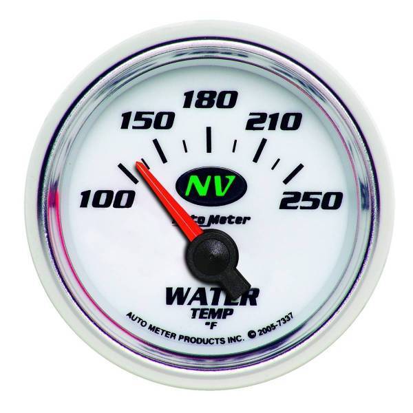 Autometer - AutoMeter GAUGE WATER TEMP 2 1/16in. 100-250deg.F ELECTRIC NV - 7337