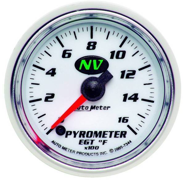 Autometer - AutoMeter GAUGE PYROMETER (EGT) 2 1/16in. 1600deg.F DIGITAL STEPPER MOTOR NV - 7344