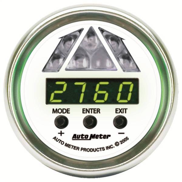 Autometer - AutoMeter GAUGE SHIFT LIGHT DIGITAL RPM W/GREEN LED LIGHT DPSS LEVEL 1 NV - 7387