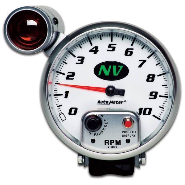 Autometer - AutoMeter GAUGE TACHOMETER 5in. 10K RPM PEDESTAL W/EXT. SHIFT-LITE NV - 7499