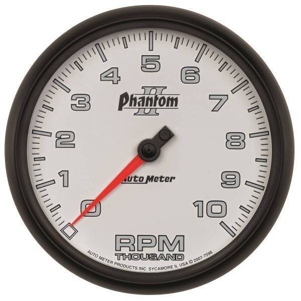 Autometer - AutoMeter GAUGE TACHOMETER 5in. 10K RPM IN-DASH PHANTOM II - 7598