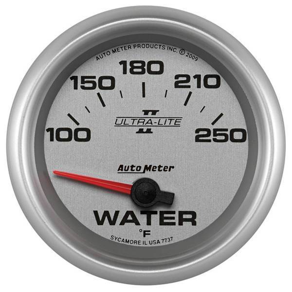 Autometer - AutoMeter GAUGE WATER TEMP 2 5/8in. 100-250deg.F ELECTRIC ULTRA-LITE II - 7737