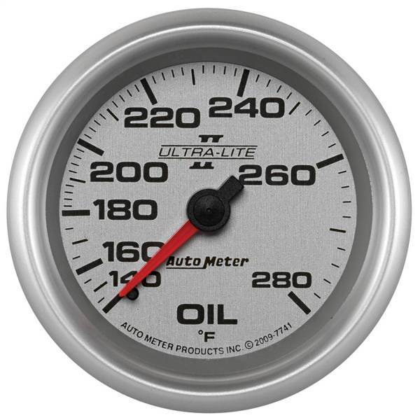 Autometer - AutoMeter GAUGE OIL TEMP 2 5/8in. 140-280deg.F MECHANICAL ULTRA-LITE II - 7741