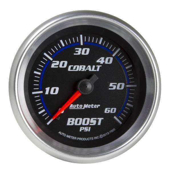 Autometer - AutoMeter GAUGE BOOST 2 5/8in. 60PSI MECHANICAL COBALT - 7905