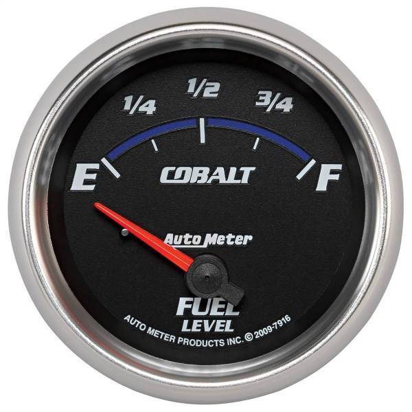 Autometer - AutoMeter GAUGE FUEL LEVEL 2 5/8in. 240OE TO 33OF ELEC COBALT - 7916