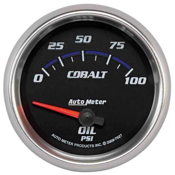 Autometer - AutoMeter GAUGE OIL PRESSURE 2 5/8in. 100PSI ELECTRIC COBALT - 7927