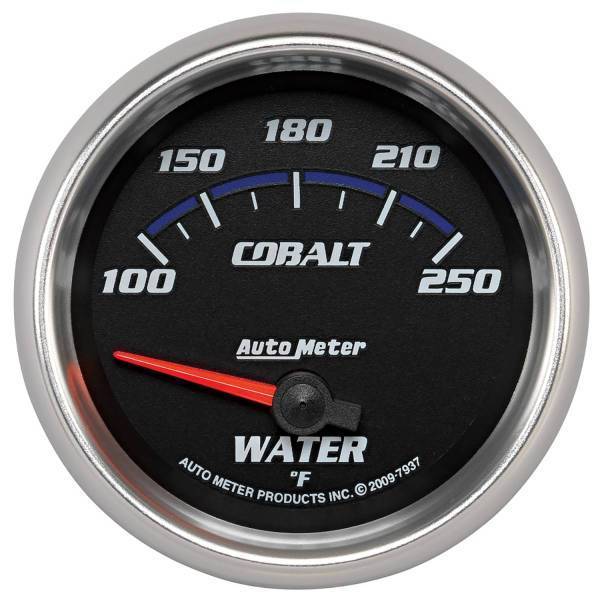 Autometer - AutoMeter GAUGE WATER TEMP 2 5/8in. 100-250deg.F ELECTRIC COBALT - 7937