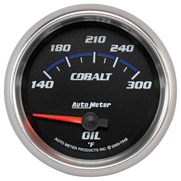 Autometer - AutoMeter GAUGE OIL TEMP 2 5/8in. 140-300deg.F ELECTRIC COBALT - 7948