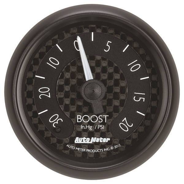 Autometer - AutoMeter GAUGE VAC/BOOST 2 1/16in. 30INHG-20PSI MECHANICAL GT - 8001