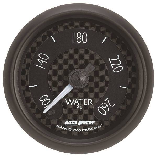 Autometer - AutoMeter GAUGE WATER TEMP 2 1/16in. 260deg.F DIGITAL STEPPER MOTOR GT - 8055