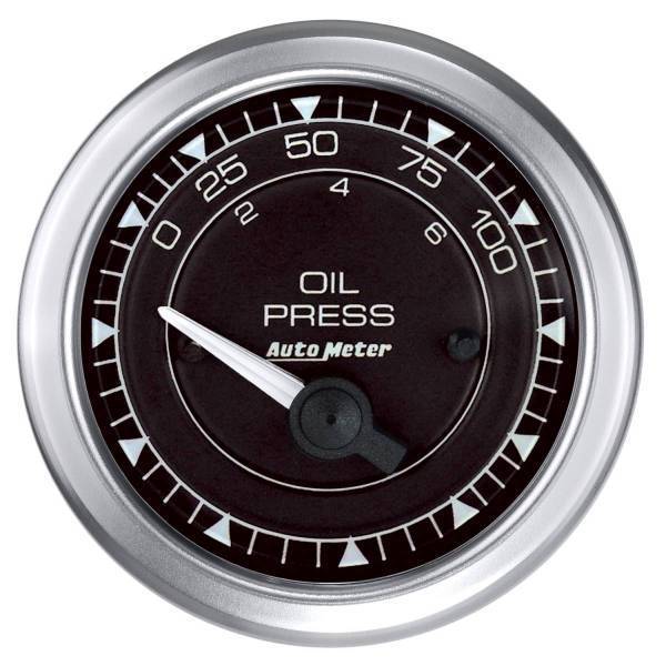Autometer - AutoMeter GAUGE PRESS 2 1/16in. 100PSI ELEC CHRONO - 8127
