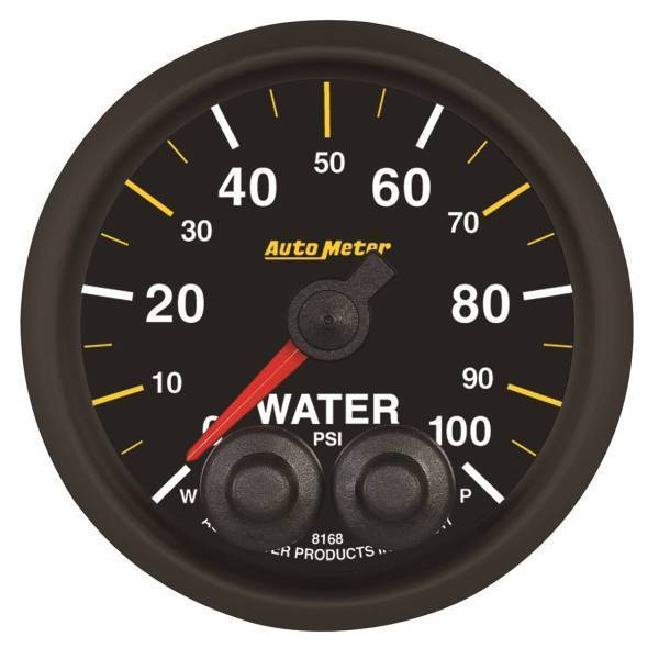 Autometer - AutoMeter GAUGE WATER PRESS 2 1/16in. 100PSI STEPPER MOTOR W/PEAK/WARN NASCAR CAN - 8168-05702