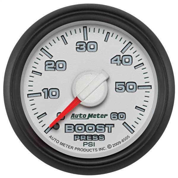 Autometer - AutoMeter GAUGE BOOST 2 1/16in. 60PSI MECHANICAL RAM GEN 3 FACTORY MATCH - 8505