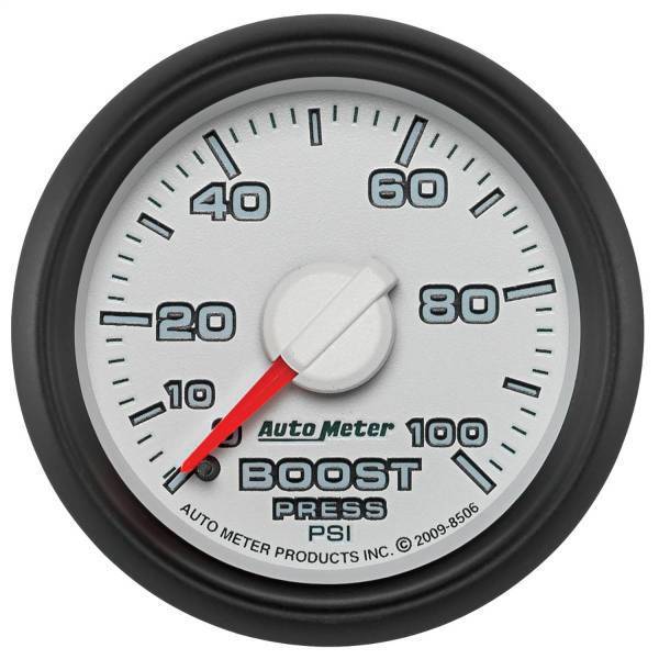 Autometer - AutoMeter GAUGE BOOST 2 1/16in. 100PSI MECHANICAL RAM GEN 3 FACTORY MATCH - 8506