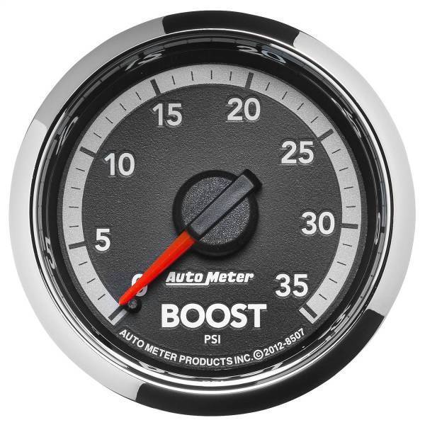 Autometer - AutoMeter GAUGE BOOST 2 1/16in. 35PSI MECHANICAL RAM GEN 4 FACTORY MATCH - 8507