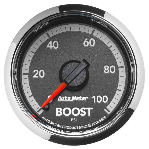 Autometer - AutoMeter GAUGE BOOST 2 1/16in. 100PSI MECHANICAL RAM GEN 4 FACTORY MATCH - 8509