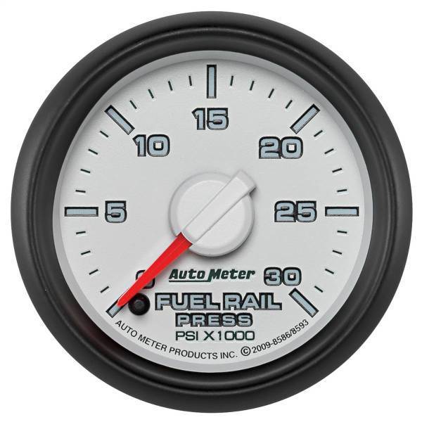 Autometer - AutoMeter GAUGE RAIL PRESS 2 1/16in. 30KPSI DIGITAL STEPPER MOTOR RAM GEN 3 FACT. MAT - 8593