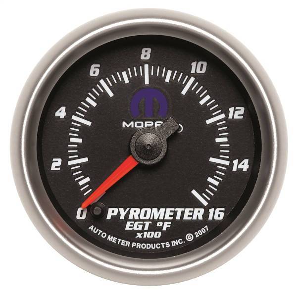 Autometer - AutoMeter GAUGE PYROMETER (EGT) 2 1/16in. 1600deg.F DIGITAL STEPPER MOTOR BLACK MOPA - 880017