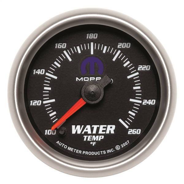 Autometer - AutoMeter GAUGE WATER TEMP 2 1/16in. 100-260deg.F DIGITAL STEPPER MOTOR BLACK MOPAR - 880018