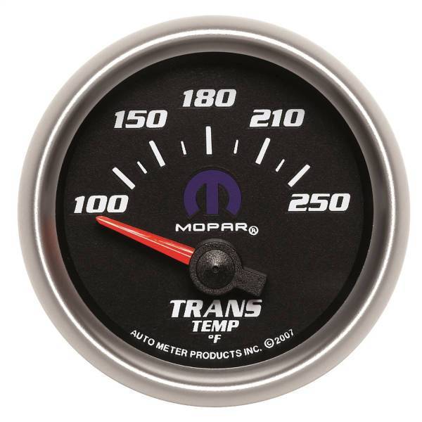 Autometer - AutoMeter GAUGE TRANSMISSION TEMP 2 1/16in. 100-250deg.F ELECTRIC BLACK MOPAR - 880019