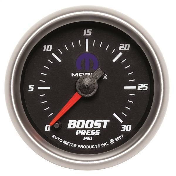Autometer - AutoMeter GAUGE BOOST 2 1/16in. 30PSI DIGITAL STEPPER MOTOR BLACK MOPAR - 880020