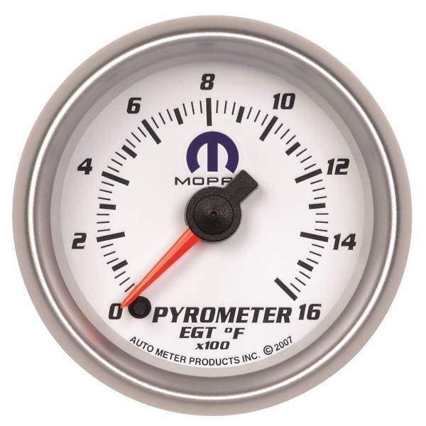 Autometer - AutoMeter GAUGE PYROMETER (EGT) 2 1/16in. 1600deg.F DIGITAL STEPPER MOTOR WHITE MOPA - 880031