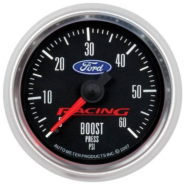 Autometer - AutoMeter GAUGE BOOST 2 1/16in. 60PSI MECHANICAL FORD RACING - 880106