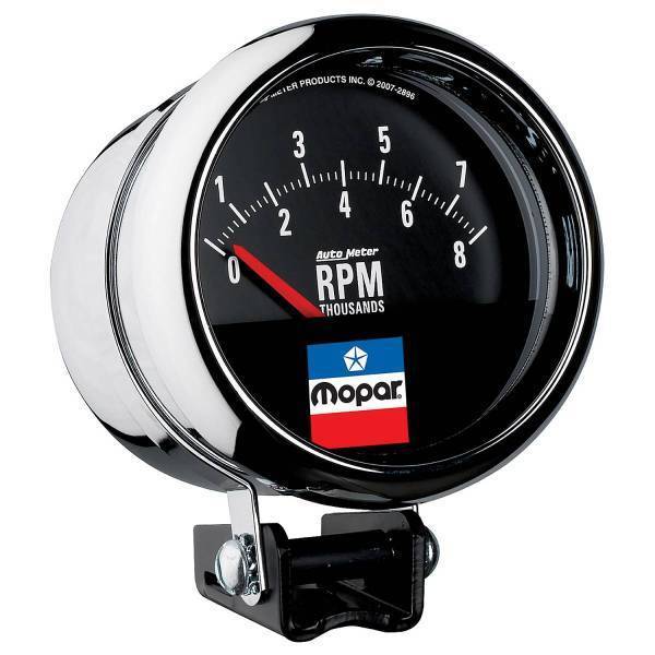 Autometer - AutoMeter GAUGE TACHOMETER 3-3/4in. 8000 RPM PEDESTAL SHORT SWEEP MOPAR CLASSIC - 880789