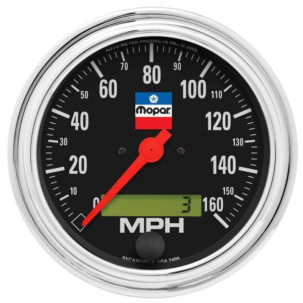 Autometer - AutoMeter GAUGE SPEEDOMETER 3-3/8in. 160 MPH ELEC. PROGRAMMABLE MOPAR CLASSIC - 880790