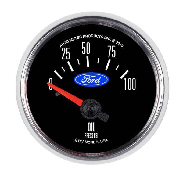 Autometer - AutoMeter GAUGE OIL PRESS 2 1/16in. 100PSI ELEC FORD - 880821