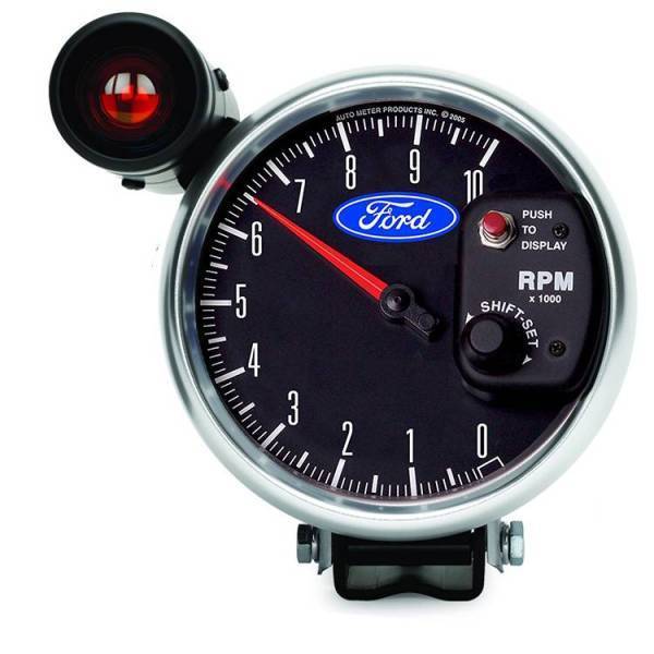 Autometer - AutoMeter GAUGE TACHOMETER 5in. 10K RPM PEDESTAL W/EXT. SHIFT-LITE FORD - 880827