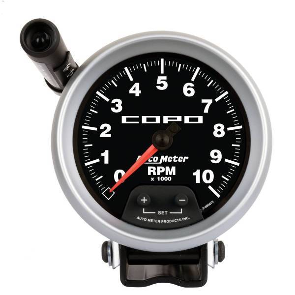 Autometer - AutoMeter GAUGE TACHOMETER 3 3/4in. 10K RPM PEDESTAL W/EXT. QUICK-LITE COPO - 880879