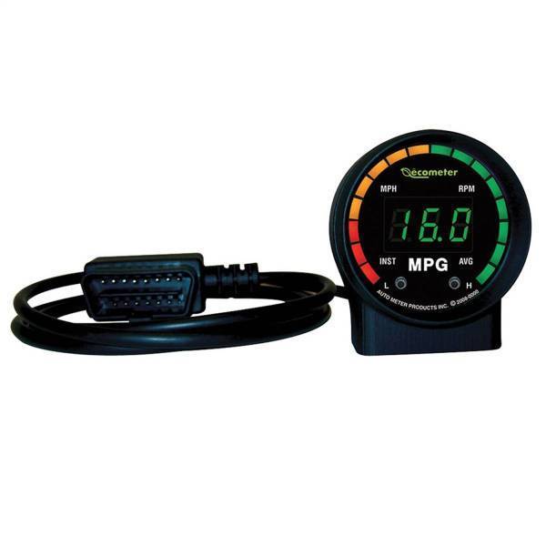 Autometer - AutoMeter GAUGE FUEL ECONOMY 2in. RPM/MPH/INST/AVG MPG DIGITAL OBDII ECOMETER II - 9105