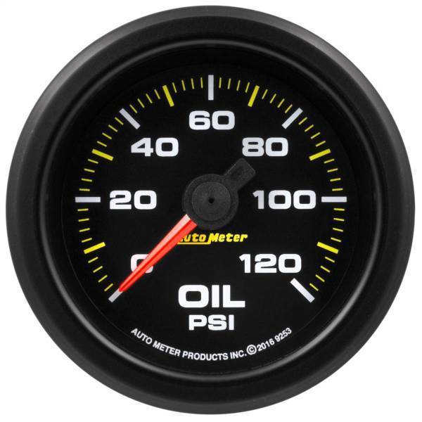 Autometer - AutoMeter GAUGE OIL PRESS 2 1/16in. 120PSI STEPPER MOTOR W/WARN EXTREME ENVIRONMENT - 9253