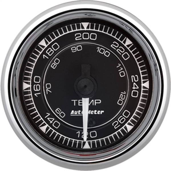 Autometer - AutoMeter GAUGE TEMP 2 1/16in. 120-280deg.F DIGITAL STEPPER MOTOR CHRONO CHROME - 9754