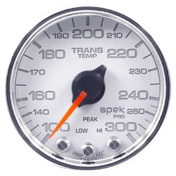 Autometer - AutoMeter GAUGE TRANS TEMP 2 1/16in. 300deg.F STEPPER MOTOR W/PK/WRN WHT/CHRM SPEK-P - P34211