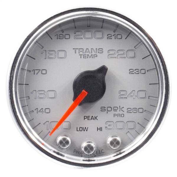 Autometer - AutoMeter GAUGE TRANS TEMP 2 1/16in. 300deg.F STEPPER MOTOR W/PK/WRN SLVR/CHRM SPEK- - P34221
