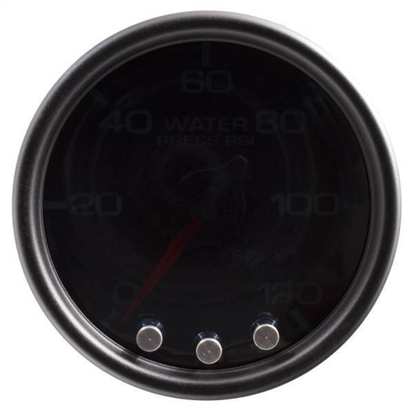 Autometer - AutoMeter GAUGE WATER PRESS 2 1/16in. 120PSI STEPPER MTR W/PK/WRN BLK/SMOKE/BLK SPEK - P34552