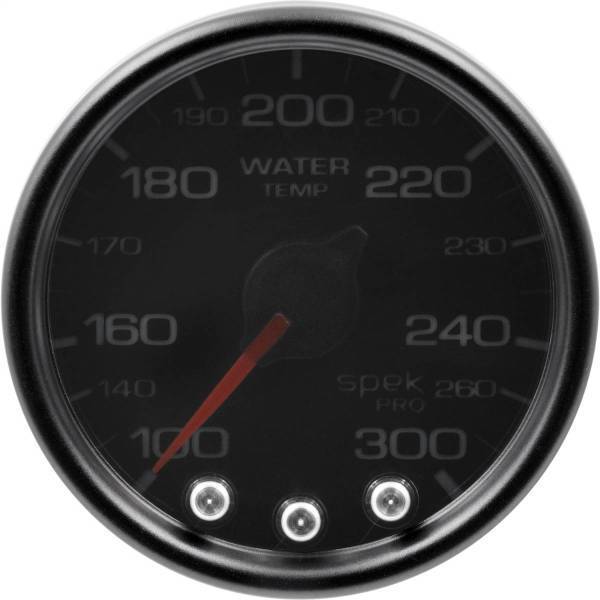 Autometer - AutoMeter GAUGE WATER TEMP 2 1/16in. 300deg.F STEPPER MOTOR W/PK/WARN BLK/SMKE/BLK S - P34652