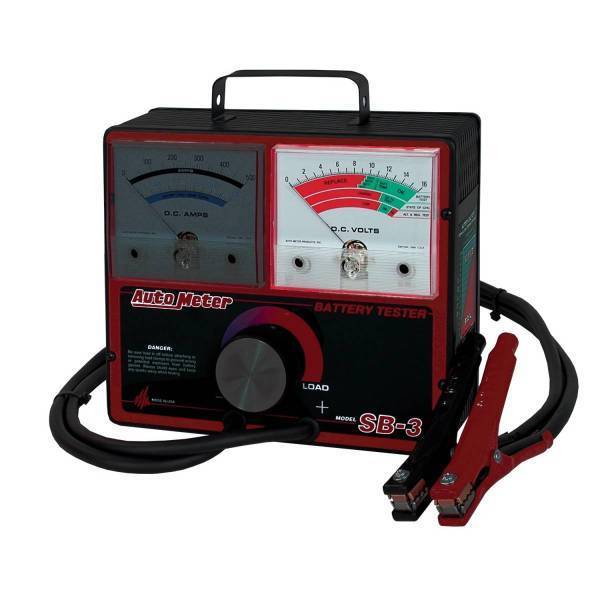 Autometer - AutoMeter BATTERY TESTER 500 AMP FOR 12 VOLT SYSTEMS - SB-3
