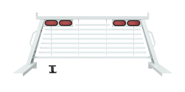 B&W Trailer Hitches - B&W Trailer Hitches Truck Cab Protector / Headache Rack Cab Protector, White - PUCP7500WA