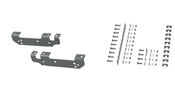 B&W Trailer Hitches - B&W Trailer Hitches Custom Installation Brackets For Universal Mounting Rails For Some Ford Trucks - RVR2401