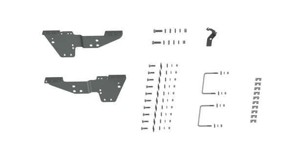 B&W Trailer Hitches - B&W Trailer Hitches Custom Installation Brackets For Universal Mounting Rails For Some Ford Trucks - RVR2500