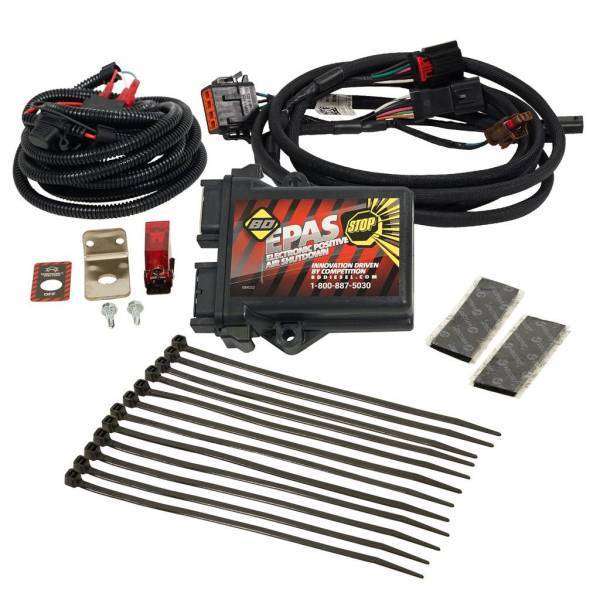 BD Diesel - BD Diesel E-PAS Positive Air Emergency Engine Shutdown Incl. Electronic Module/Switch Harness/Switch Decal/Switch Guard Decal/Switch Guard/Velcro Strips/Cable Ties/Window Decal - 1036760
